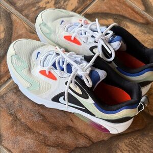 Nike women White and Black Sneakers with Color Accents